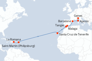 Itinéraire : Méditerranée & mers adjacentes