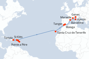 Itinéraire : Méditerranée & mers adjacentes
