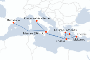 Itinéraire : Méditerranée & mers adjacentes