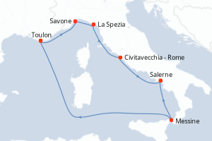 Itinéraire : Méditerranée & mers adjacentes
