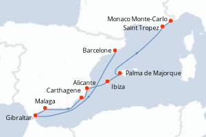 Itinéraire : Méditerranée & mers adjacentes