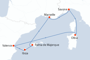 Itinéraire : Méditerranée & mers adjacentes