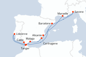 Itinéraire : Méditerranée & mers adjacentes