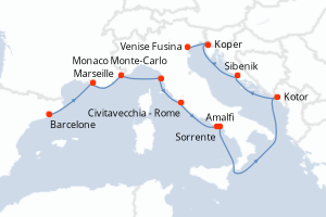 Itinéraire : Méditerranée & mers adjacentes