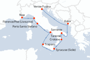 Itinéraire : Méditerranée & mers adjacentes