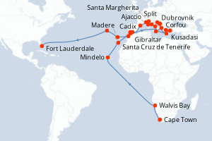 Itinéraire : Méditerranée & mers adjacentes