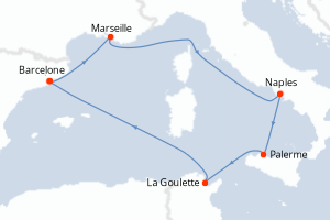 Itinéraire : Méditerranée & mers adjacentes