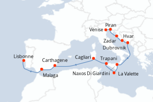 Itinéraire : Méditerranée & mers adjacentes