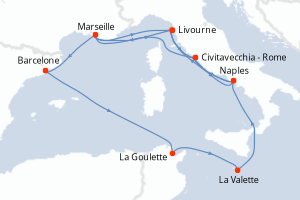 Itinéraire : Méditerranée & mers adjacentes