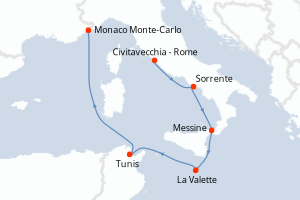 Itinéraire : Méditerranée & mers adjacentes