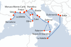 Itinéraire : Méditerranée & mers adjacentes