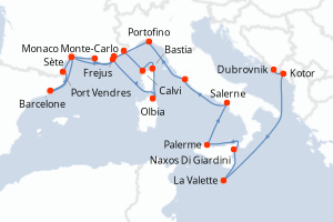 Itinéraire : Méditerranée & mers adjacentes