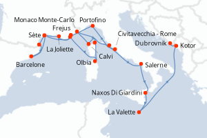 Itinéraire : Méditerranée & mers adjacentes