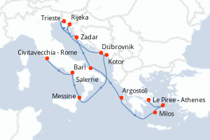 Itinéraire : Méditerranée & mers adjacentes