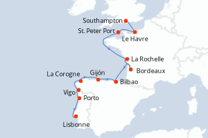 Itinéraire : Europe du Nord & Atlantique NE