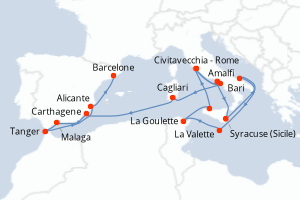 Itinéraire : Méditerranée & mers adjacentes