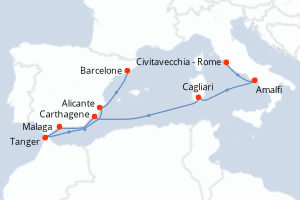Itinéraire : Méditerranée & mers adjacentes