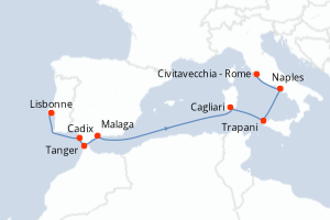 Itinéraire : Méditerranée & mers adjacentes