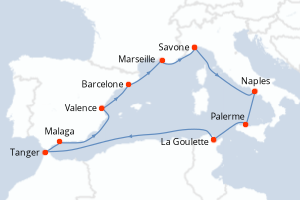 Itinéraire : Méditerranée & mers adjacentes