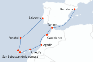 Itinéraire : Europe du Nord & Atlantique NE