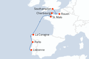 Itinéraire : Europe du Nord & Atlantique NE