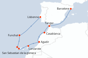 Itinéraire : Europe du Nord & Atlantique NE