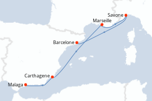 Itinéraire : Méditerranée & mers adjacentes