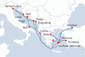Itinéraire : Méditerranée & mers adjacentes