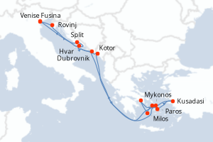 Itinéraire : Méditerranée & mers adjacentes