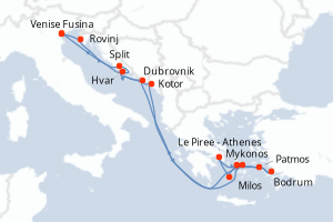 Itinéraire : Méditerranée & mers adjacentes
