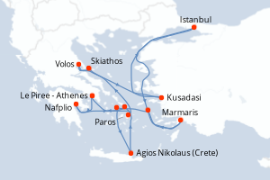 Itinéraire : Méditerranée & mers adjacentes
