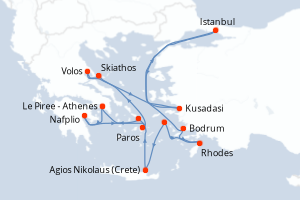 Itinéraire : Méditerranée & mers adjacentes