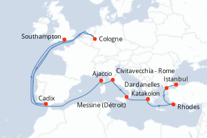 Itinéraire : Méditerranée & mers adjacentes