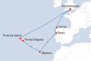 Itinéraire : Europe du Nord & Atlantique NE