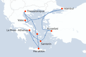 Itinéraire : Méditerranée & mers adjacentes