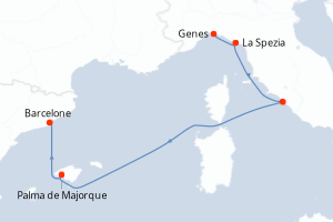 Itinéraire : Méditerranée & mers adjacentes
