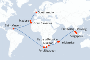 Itinéraire : Europe du Nord & Atlantique NE