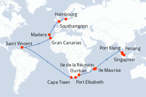 Itinéraire : Europe du Nord & Atlantique NE
