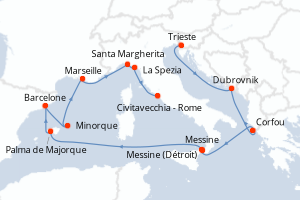 Itinéraire : Méditerranée & mers adjacentes