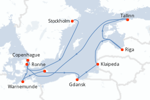 Itinéraire : Europe du Nord & Atlantique NE