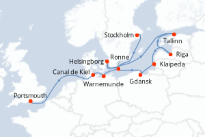 Itinéraire : Europe du Nord & Atlantique NE