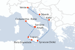 Itinéraire : Méditerranée & mers adjacentes
