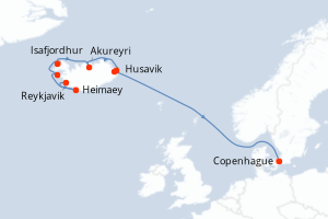 Itinéraire : Europe du Nord & Atlantique NE
