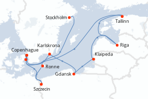 Itinéraire : Europe du Nord & Atlantique NE