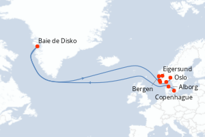 Itinéraire : Europe du Nord & Atlantique NE