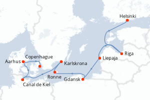 Itinéraire : Europe du Nord & Atlantique NE
