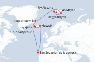 Itinéraire : Europe du Nord & Atlantique NE