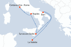 Itinéraire : Méditerranée & mers adjacentes