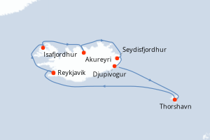 Itinéraire : Europe du Nord & Atlantique NE