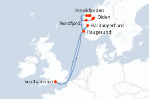 Itinéraire : Europe du Nord & Atlantique NE